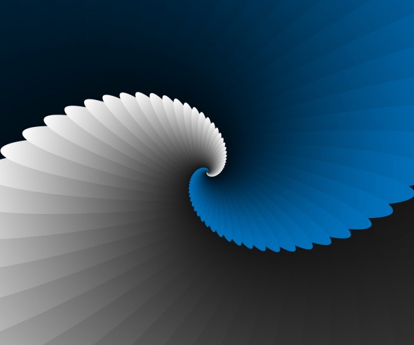 Blue Spiral Wings Digital Download